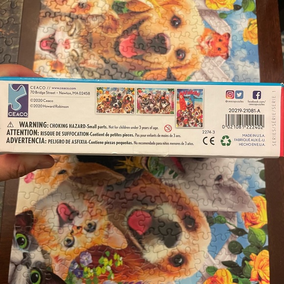 EUC Dogs and Cats Puzzle Ceaco 300 Piece Jigsaw Puzzle Pet Selfies 19" x 13" - Picture 8 of 8